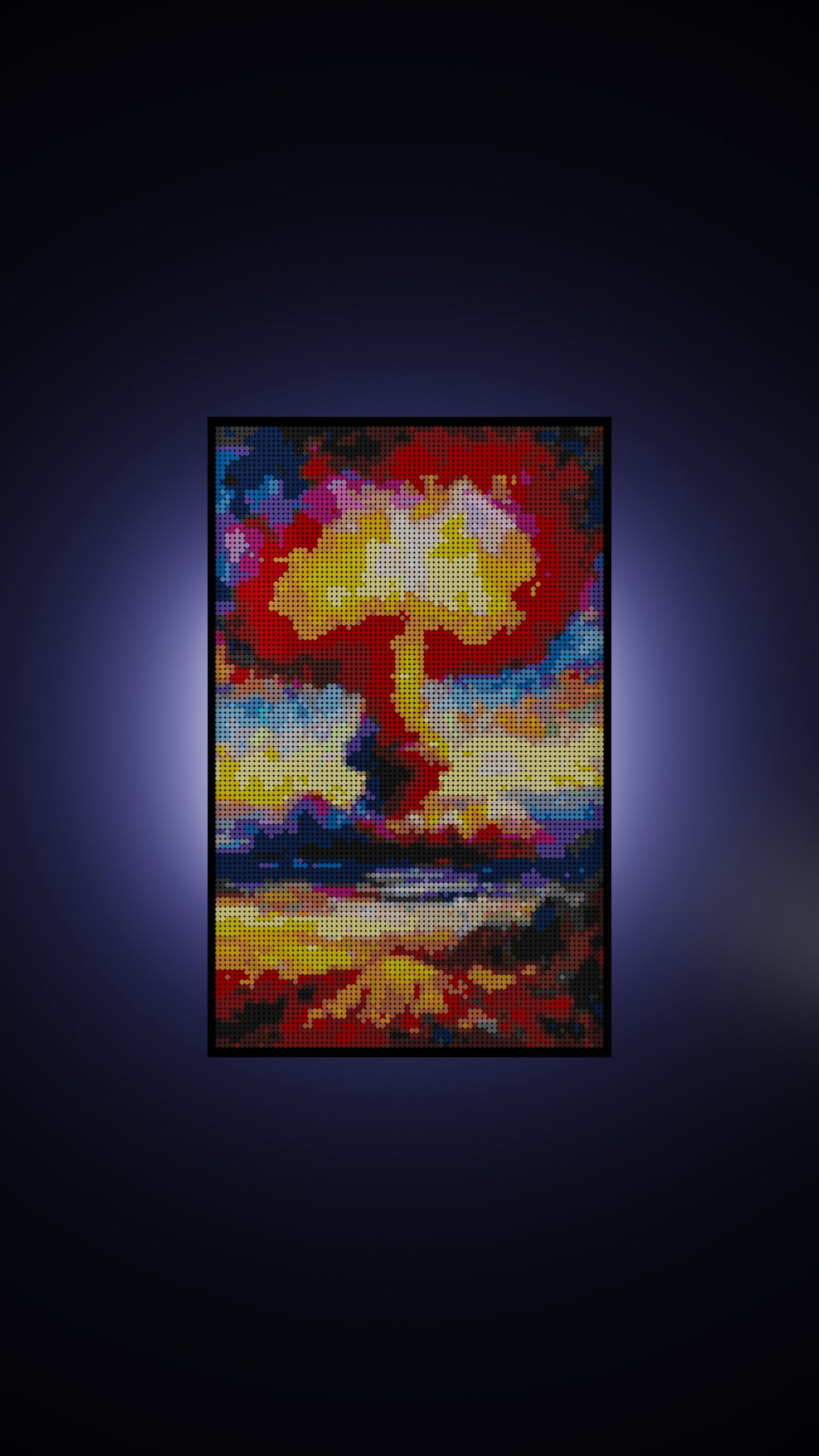 Shelter Bound LEGO® Style mosaic pixel art design for display
